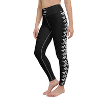 -SYC- Striped High-Waisted Yoga Leggings