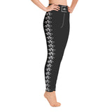 -SYC- Striped High-Waisted Yoga Leggings