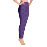 -SYC- Logo High-Waisted Yoga Leggings (Purple)